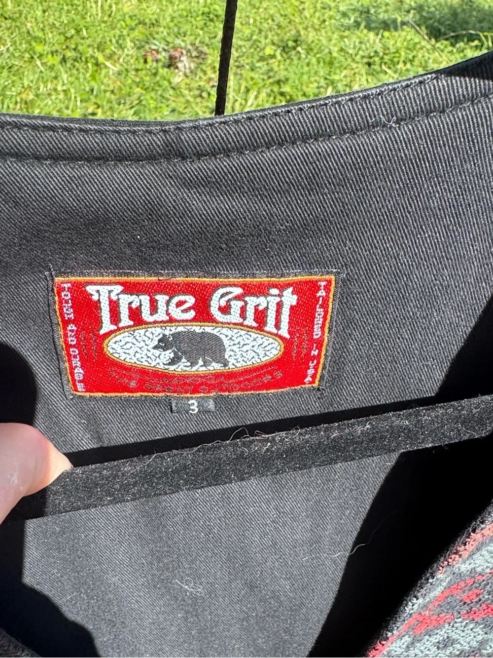 Vintage True Grit Western Tapestry Button up Vest